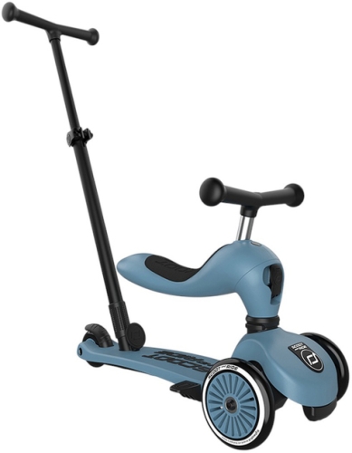 Scooter Scoot and Ride series Highwaykick-1 Push and Go gray-blue, up to 5 years, Globber (00713) / Balance Bikes