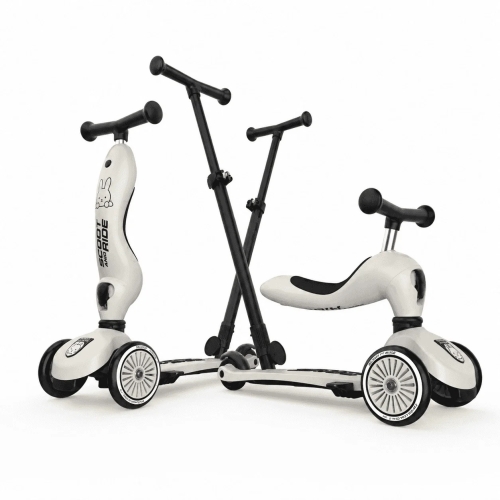 Самокат Scoot and Ride серії Highwaykick-1 Push and Go Miffy світло-сірий, до 5 років / Самокати № 5