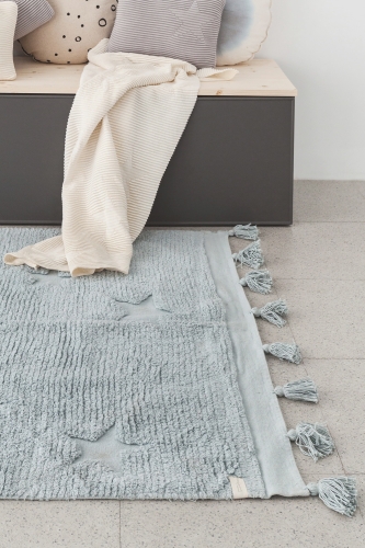 Коврик для детской Lorena Canals Hippy Stars Aqua Blue, 120х175 см / Коврики в детскую № 2