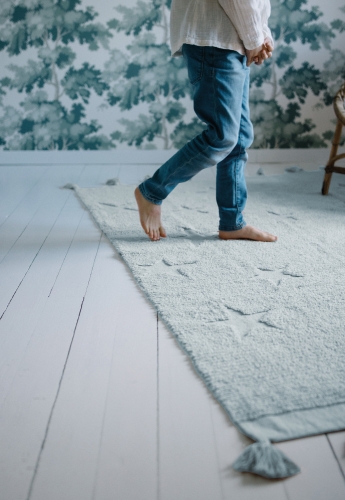 Коврик для детской Lorena Canals Hippy Stars Aqua Blue, 120х175 см / Коврики в детскую № 3