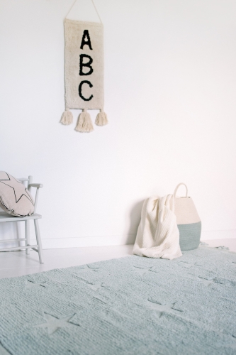 Коврик для детской Lorena Canals Hippy Stars Aqua Blue, 120х175 см / Коврики в детскую № 7