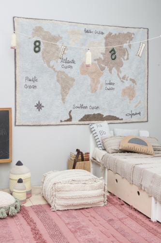 Килим для дитячої кімнати Vintage Map 140 x 200 cm, Lorena Canals (52384) / Коврики в дитячу № 12