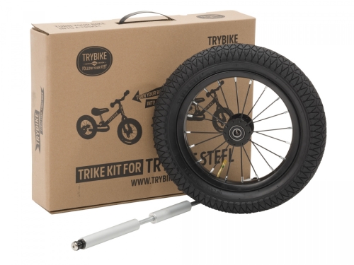 Additional wheel 12 for balance bike, Trybike, black, art. TBS-99-TK
