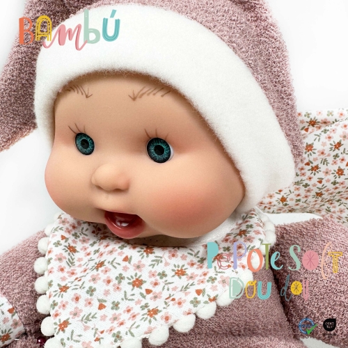 Пупс, серия SOFT DOUDOU, в лиловой одежде в коробке, 26см, Nines d`Onil (04125) / Куклы № 2 Kids Republic Пупс, серия SOFT DOUDOU, в лиловой одежде в коробке, 26см, Nines d`Onil (04125) / Куклы № 2