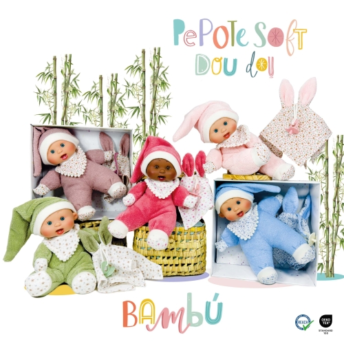 Пупс, серия SOFT DOUDOU, в лиловой одежде в коробке, 26см, Nines d`Onil (04125) / Куклы № 4 Kids Republic Пупс, серия SOFT DOUDOU, в лиловой одежде в коробке, 26см, Nines d`Onil (04125) / Куклы № 4