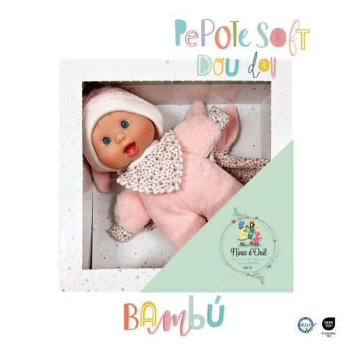 Пупс, серия SOFT DOUDOU, в розовой одежде в коробке, 26см, Nines d`Onil (04422) / Куклы № 2 Kids Republic Пупс, серия SOFT DOUDOU, в розовой одежде в коробке, 26см, Nines d`Onil (04422) / Куклы № 2