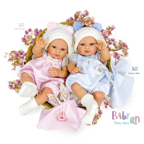 Reborn doll, DOUDOU series, boy, in a box, 37cm, Nines d`Onil (36225) / Dolls № 4 Kids Republic Reborn doll, DOUDOU series, boy, in a box, 37cm, Nines d`Onil (36225) / Dolls № 4