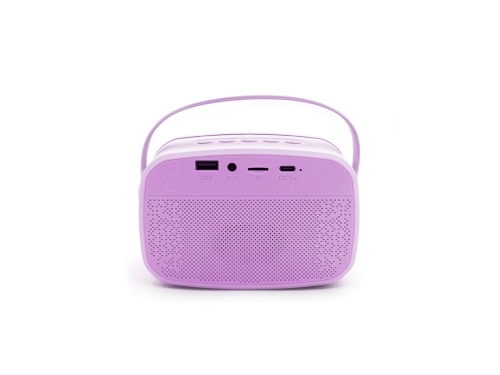 Караоке с подсветкой и двумя микрофонами, фиолетовый, Lalarma (26682) / Караоке микрофоны № 5