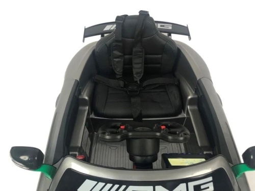 Детский электрический игрушечный автомобиль Mercedes-Benz GT4 AMG серого цвета, ROLLZONE (64181) / Электромобили № 4