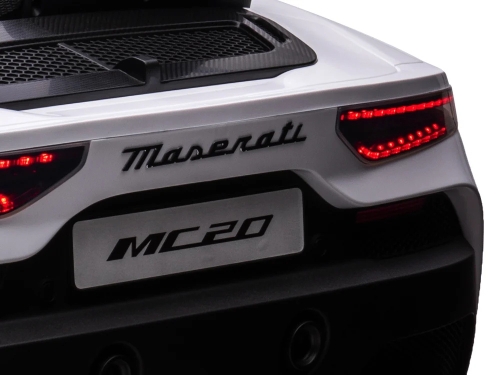 Детский электрический игрушечный автомобиль Maserati MC20 двухместный белый, ROLLZONE (53830) / Электромобили № 9 Kids Republic Детский электрический игрушечный автомобиль Maserati MC20 двухместный белый, ROLLZONE (53830) / Электромобили № 9