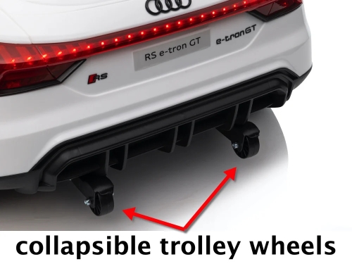 Детский электрический игрушечный автомобиль Audi RS E-Tron GT белого цвета, ROLLZONE (15119) / Электромобили № 13