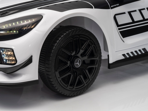 Детский электрический игрушечный автомобиль Mercedes-Benz GT3 AMG белого цвета, ROLLZONE (93903) / Электромобили № 9