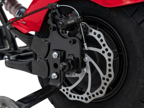 Детский электрический игрушечный мотоцикл Чоппер, красный, ROLLZONE (86419) / Электромобили № 9