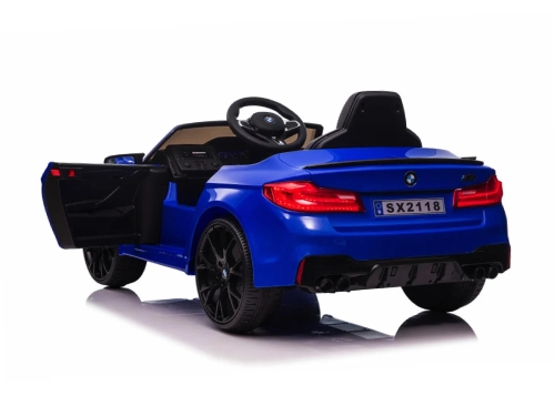 Детский электрический игрушечный автомобиль BMW M5 синего цвета, ROLLZONE (37502) / Электромобили № 6