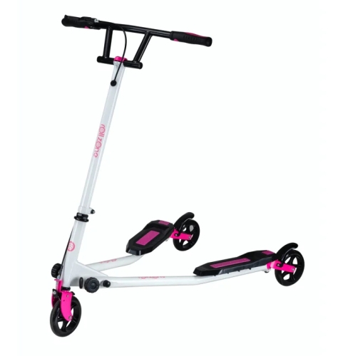 Детский игрушечный самокат для трюков, розовый, ROLLZONE (80012) / Самокаты