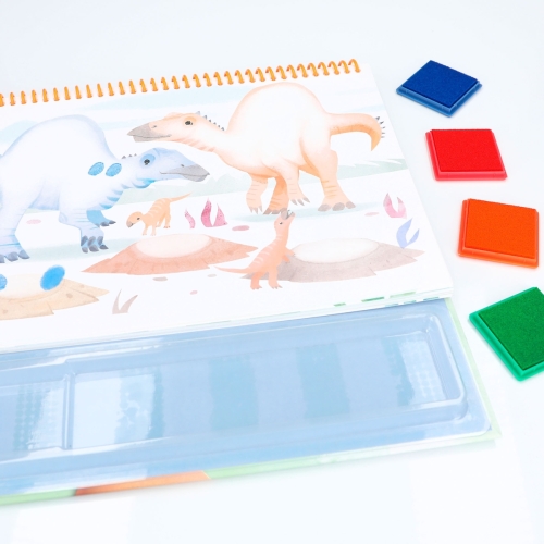 Розфарбовка Dino World Малюємо пальчиками, Depesche (30065) / Канцелярія № 5