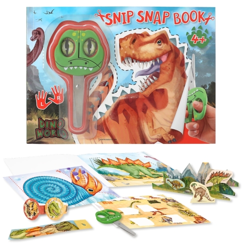 Книга для творчості Dino World Snip Snap з ножицями, Depesche (12133) / Зроби сам