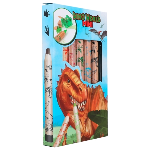 A set of colored mini pencils with a chin Dino World, Depesche (12180) / Drawing № 4 Kids Republic A set of colored mini pencils with a chin Dino World, Depesche (12180) / Drawing № 4