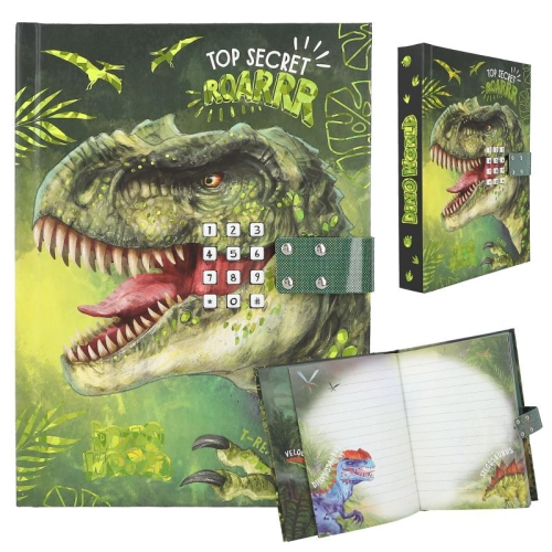 Щоденник Dino World з кодом і звуком, Depesche (12407) / Канцелярія Kids Republic Щоденник Dino World з кодом і звуком, Depesche (12407) / Канцелярія