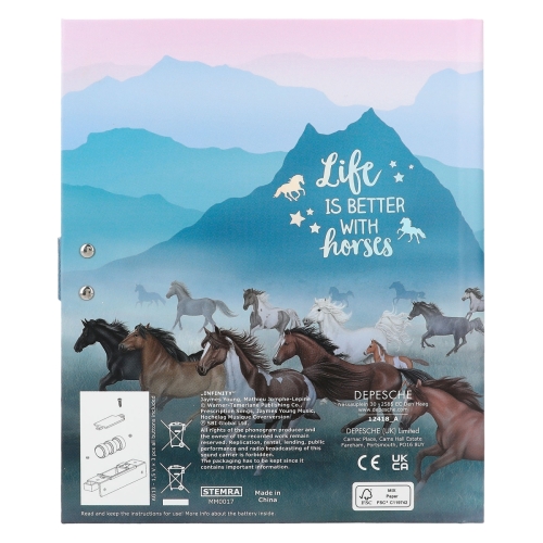 Miss Melodys diary with code and sound, Depesche (12418) / Stationery № 6 Kids Republic Miss Melodys diary with code and sound, Depesche (12418) / Stationery № 6