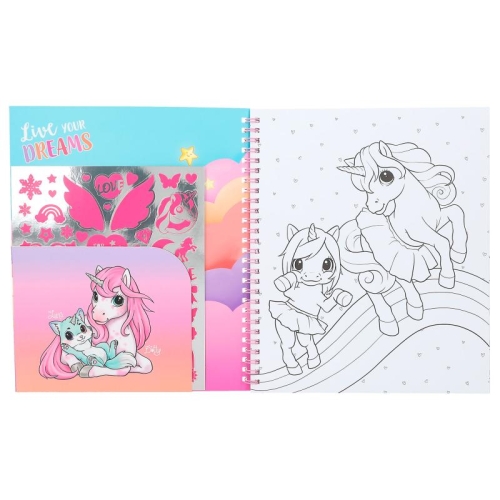 Glitter coloring page Ylvi Unicorn, Depesche (12492) / Drawing № 3 Kids Republic Glitter coloring page Ylvi Unicorn, Depesche (12492) / Drawing № 3