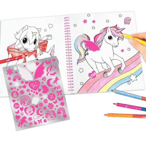 Glitter coloring page Ylvi Unicorn, Depesche (12492) / Drawing № 6 Kids Republic Glitter coloring page Ylvi Unicorn, Depesche (12492) / Drawing № 6