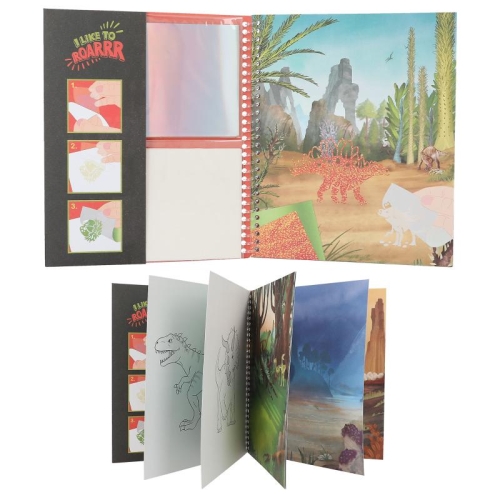 Dino World Stick and Shine Art Album, Depesche (54566) / Reading and Creativity № 3 Kids Republic Dino World Stick and Shine Art Album, Depesche (54566) / Reading and Creativity № 3