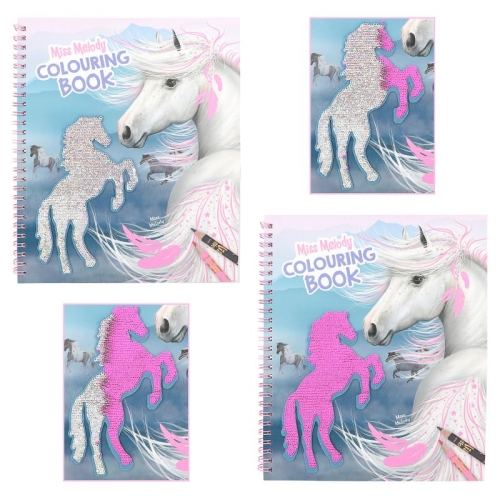 Miss Melody coloring book with double-sided glitter, Depesche (66934) / Stationery № 3 Kids Republic Miss Melody coloring book with double-sided glitter, Depesche (66934) / Stationery № 3