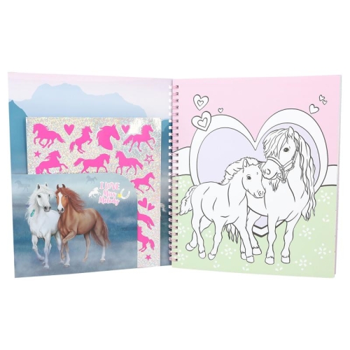 Miss Melody coloring book with double-sided glitter, Depesche (66934) / Stationery № 4 Kids Republic Miss Melody coloring book with double-sided glitter, Depesche (66934) / Stationery № 4