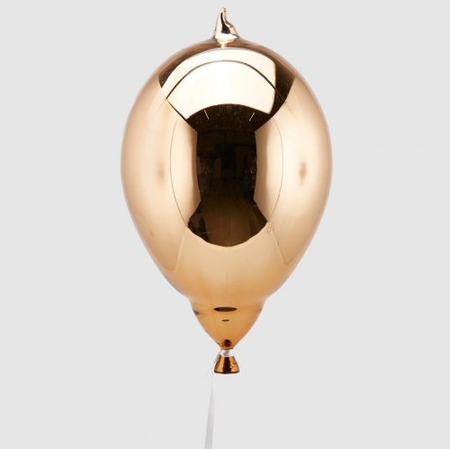 Ялинкова прикраса Повітряна кулька золота висота 32см, Enzo De Gasperi (EDG Italy) 57860 / Новорічний декор № 2