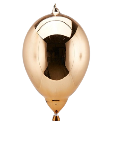 Ялинкова прикраса Повітряна кулька золота висота 32см, Enzo De Gasperi (EDG Italy) 57860 / Новорічний декор