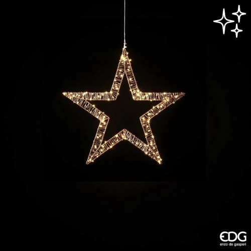 Світильник Зірка світлодіодний діаметр 40см, Enzo De Gasperi (EDG Italy) 05964 / Новорічний декор № 3