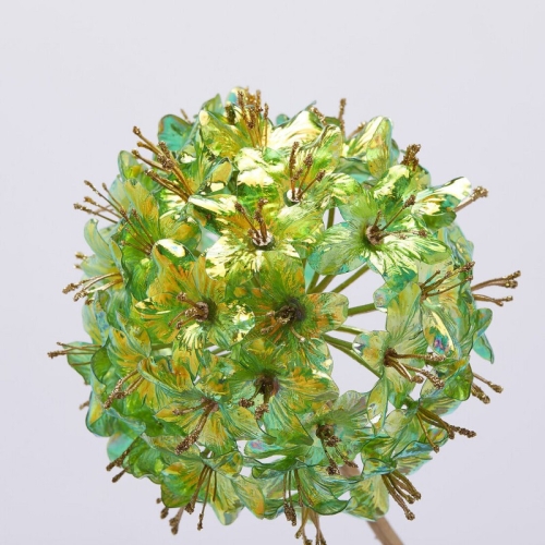 Декор гілка калини зелена висота 98см, Enzo De Gasperi (EDG Italy) 57984 / Новорічний декор № 2