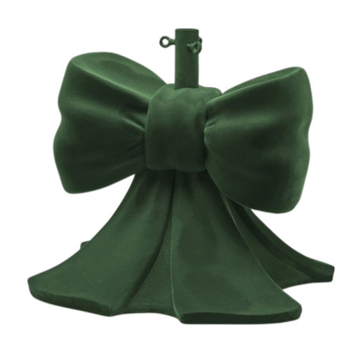 Підставка під ялинку Оксамитовий бант зелений висота 57см, Enzo De Gasperi (EDG Italy) 16636 / Новорічний декор