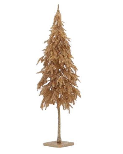 Ялинка блискуча золота з підставкою висота 76см, Enzo De Gasperi (EDG Italy) 16107 / Новорічний декор