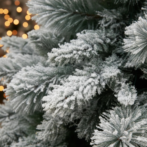 Ялинка в снігу у горщику зелена висота 56см, Enzo De Gasperi (EDG Italy) 16121 / Новорічний декор № 2