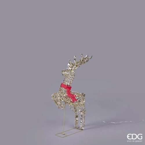 Декор Олень 400 мікроламп LED висота 72см, Enzo De Gasperi (EDG Italy) 46944 / Новорічний декор № 3