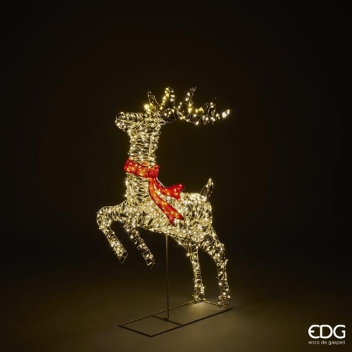 Декор Олень 720 мікроламп LED висота 93см, Enzo De Gasperi (EDG Italy) 46951 / Новорічний декор № 2