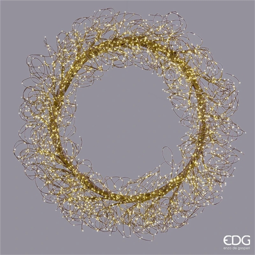 Декор Вінок світлодіодний 3456 мікроламп LED діаметр 95см, Enzo De Gasperi (EDG Italy) 55052 / Новорічний декор № 2