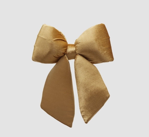 Декор бант оксамитовий золотий висота 43см, Enzo De Gasperi (EDG Italy) 75494 / Новорічний декор № 2