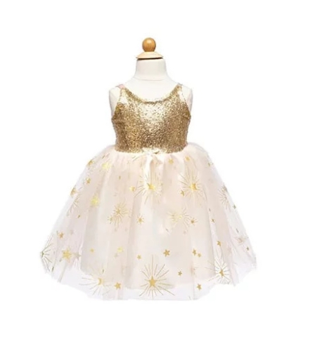 Evening Dress, Gold, Size US 3-4, Great Pretenders (30053) / Party Supplies Kids Republic Evening Dress, Gold, Size US 3-4, Great Pretenders (30053) / Party Supplies