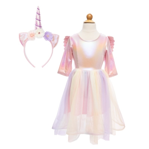 Alicorn Dress with Wings and Headband, Size US 5-6, Great Pretenders (31015) / Party Supplies Kids Republic Alicorn Dress with Wings and Headband, Size US 5-6, Great Pretenders (31015) / Party Supplies