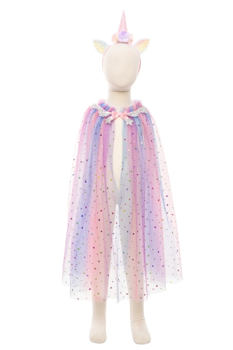 Great Pretenders Cape and Headband Set, Multicolor, Size US 4-6 (51425) / Party Supplies Kids Republic Great Pretenders Cape and Headband Set, Multicolor, Size US 4-6 (51425) / Party Supplies