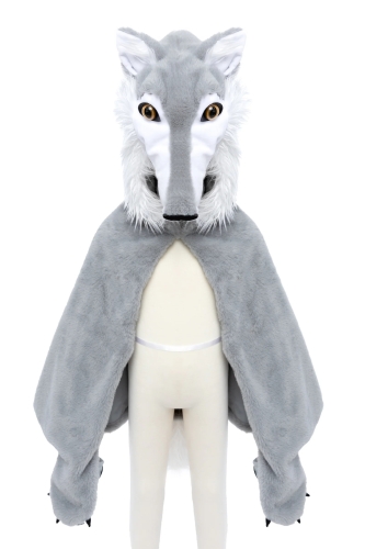 Cape Wolf size US 4-6, Great Pretenders (57565) / Party Supplies Kids Republic Cape Wolf size US 4-6, Great Pretenders (57565) / Party Supplies