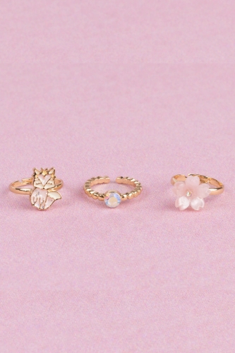 Набір каблучок Квітка, 3шт, Great Pretenders (90208) / Все для свята № 2 Kids Republic Набір каблучок Квітка, 3шт, Great Pretenders (90208) / Все для свята № 2