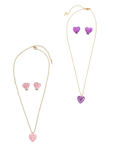 Намисто Блискучі серця в асортименті, Great Pretenders (90418) / Все для свята