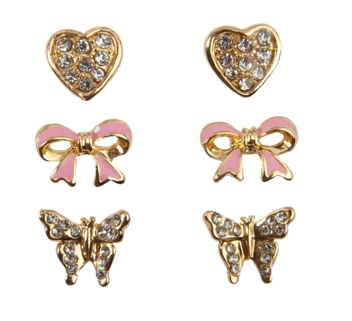 Набір сережки-гвоздики, 3шт, Great Pretenders (90604) / Все для свята Kids Republic Набір сережки-гвоздики, 3шт, Great Pretenders (90604) / Все для свята