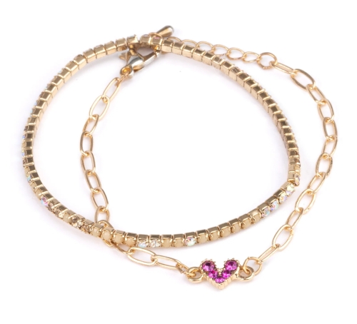 Bracelet Love, 2pcs, Great Pretenders (91801) / Party Supplies Kids Republic Bracelet Love, 2pcs, Great Pretenders (91801) / Party Supplies