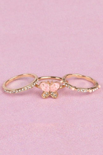 Набір каблучок Метелик, 3шт, Great Pretenders (92002) / Все для свята № 3 Kids Republic Набір каблучок Метелик, 3шт, Great Pretenders (92002) / Все для свята № 3