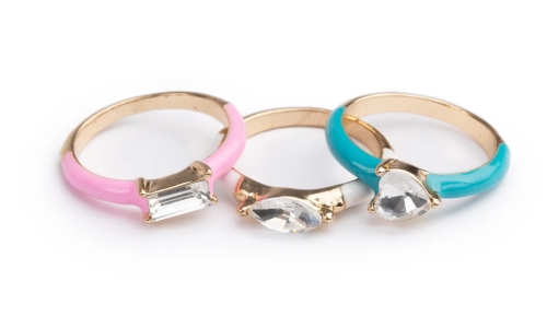 Набір каблучок, 3шт, Great Pretenders (92003) / Все для свята Kids Republic Набір каблучок, 3шт, Great Pretenders (92003) / Все для свята